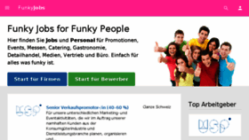 What Funkyjobs.at website looked like in 2017 (6 years ago)