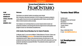 What Filmontario.ca website looked like in 2017 (6 years ago)