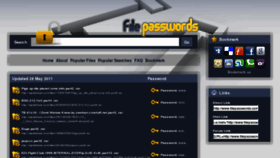 What Filepasswords.com website looked like in 2011 (12 years ago)
