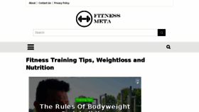 What Fitnessmeta.com website looked like in 2017 (6 years ago)