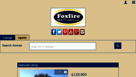 What Foxfirerealty.com website looked like in 2017 (6 years ago)