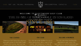 What Fleetwoodgolf.co.uk website looked like in 2017 (6 years ago)