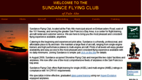 What Flysundance.org website looked like in 2017 (6 years ago)