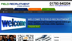 What Fieldrecruitment.co.uk website looked like in 2017 (6 years ago)