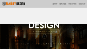 What Fakultydesign.com website looked like in 2017 (6 years ago)