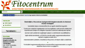 What Fitocentrum.hu website looked like in 2017 (6 years ago)