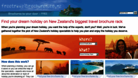 What Freetravelbrochures.co.nz website looked like in 2017 (6 years ago)