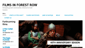 What Forestrowfilmsociety.org website looked like in 2017 (6 years ago)