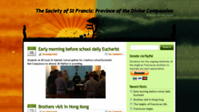 What Franciscan.org.au website looked like in 2017 (6 years ago)