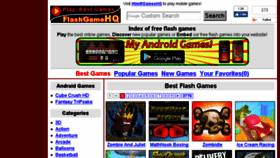 What Flashgamehq.com website looked like in 2017 (6 years ago)