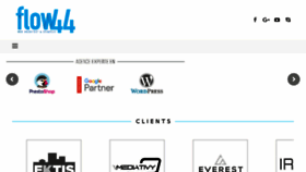 What Flow44.com website looked like in 2017 (6 years ago)