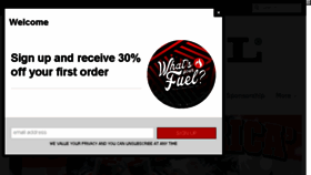 What Fuelclothing.com website looked like in 2017 (6 years ago)
