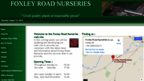 What Foxleyroadnurseries.co.uk website looked like in 2017 (6 years ago)
