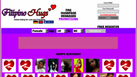 What Filipinohugs.com website looked like in 2017 (6 years ago)