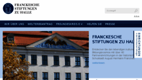 What Francke-halle.de website looked like in 2017 (6 years ago)