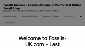 What Fossils-uk.com website looked like in 2017 (6 years ago)