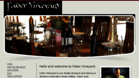 What Fabervineyard.com.au website looked like in 2017 (6 years ago)