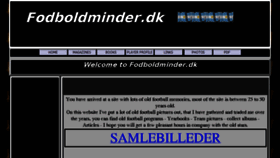 What Fodboldminder.dk website looked like in 2017 (6 years ago)