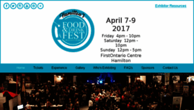 What Foodanddrinkfest.com website looked like in 2017 (6 years ago)