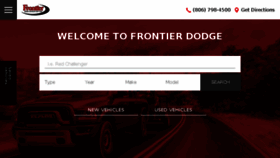 What Frontierdodge.com website looked like in 2017 (6 years ago)