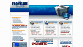What Frontline.net website looked like in 2017 (6 years ago)