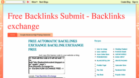 What Freebacklinkssubmit.blogspot.com website looked like in 2017 (6 years ago)