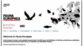 What Fauna-eu.org website looked like in 2017 (6 years ago)