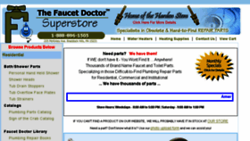 What Faucetdoctorsuperstore.com website looked like in 2017 (6 years ago)