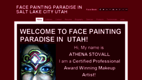 What Facepaintingparadise.com website looked like in 2017 (6 years ago)