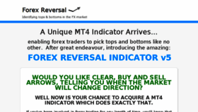What Forexreversalindicator.com website looked like in 2017 (6 years ago)