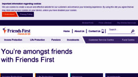 What Friendsfirst.ie website looked like in 2017 (6 years ago)