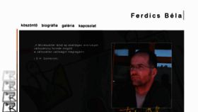 What Ferdicsbela.hu website looked like in 2017 (6 years ago)