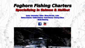 What Foghorncharters.com website looked like in 2017 (6 years ago)