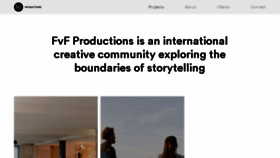 What Fvfproductions.com website looked like in 2017 (6 years ago)