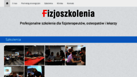 What Fizjoszkolenia.pl website looked like in 2017 (6 years ago)