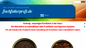 What Fischfutterprofi.de website looked like in 2017 (6 years ago)