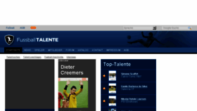 What Fussball-talente.com website looked like in 2017 (6 years ago)