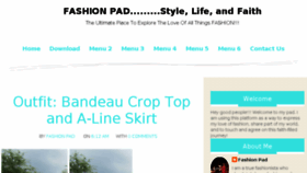What Fashionpadblogs.com website looked like in 2017 (6 years ago)