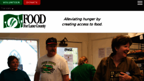 What Foodforlanecounty.org website looked like in 2017 (6 years ago)