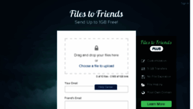 What Filestofriends.com website looked like in 2017 (6 years ago)