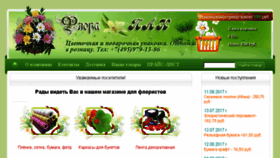 What Florapak.ru website looked like in 2017 (6 years ago)