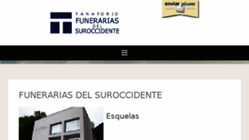 What Funerariasdelsuroccidente.es website looked like in 2017 (6 years ago)