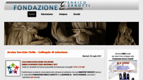 What Fondazionezanotti.org website looked like in 2017 (8 years ago)