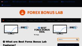 What Forexbonuslab.com website looked like in 2017 (6 years ago)