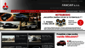 What Fancar.mitsubishi.sk website looked like in 2017 (6 years ago)