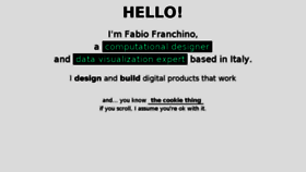 What Fabiofranchino.com website looked like in 2017 (6 years ago)