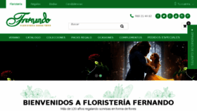 What Floristeriafernando.com website looked like in 2017 (6 years ago)