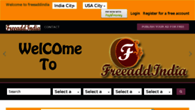 What Freeaddindia.com website looked like in 2017 (6 years ago)