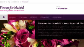 What Flowers4madrid.com website looked like in 2017 (6 years ago)