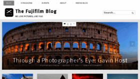 What Fujifilm-blog.com website looked like in 2017 (6 years ago)